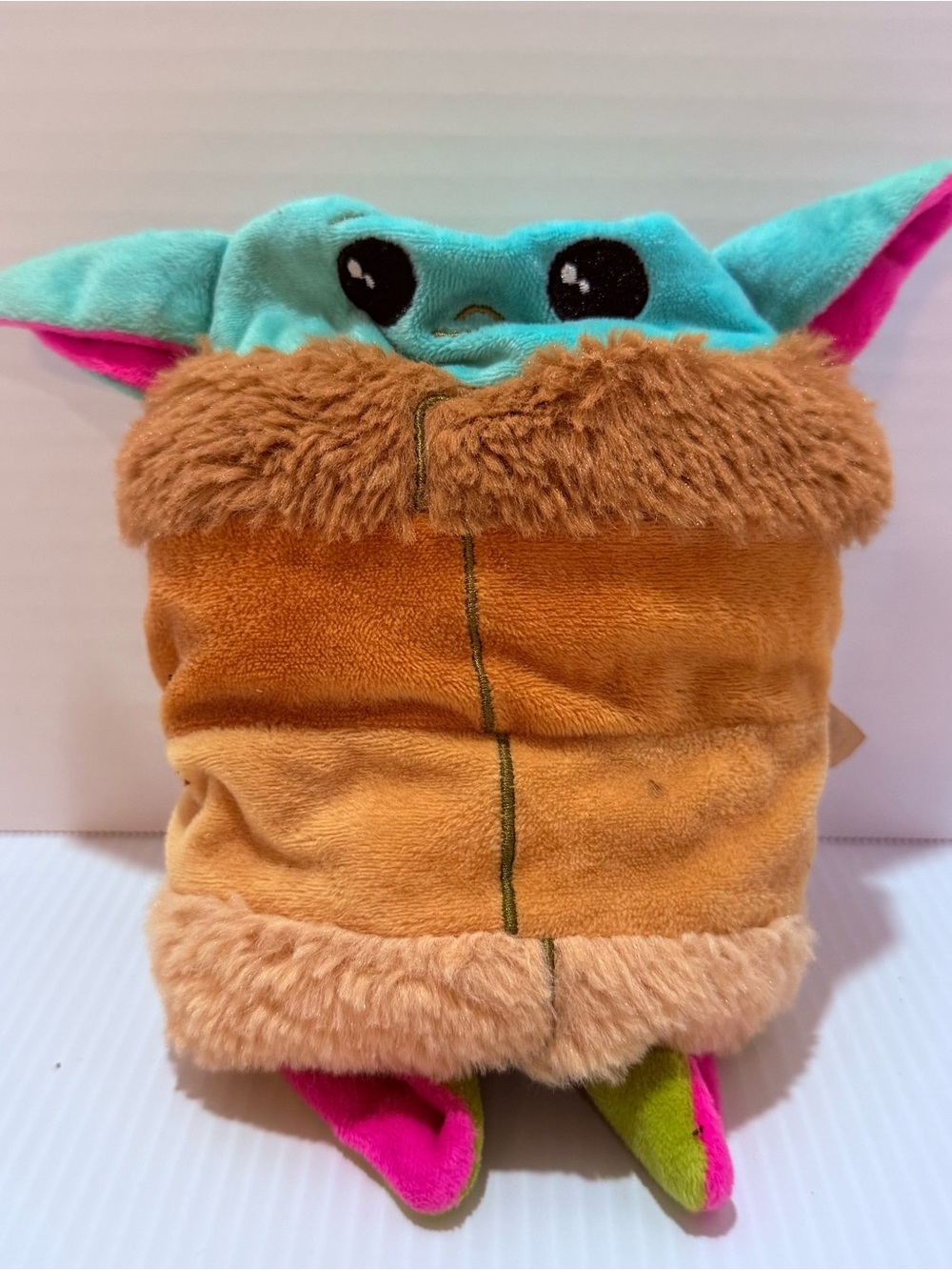 Star Wars Mandalorian Reversible Baby Yoda 5" Plush Flips Inside Out Happy & Sad
